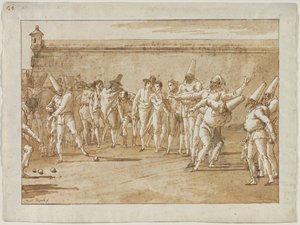Gra w kręgle autorstwa Giovanni Domenico Tiepolo