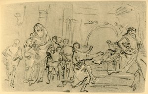 Matka Machabeuszy przed Antiochem, c1759, 1928 autorstwa Giovanni Domenico Tiepolo