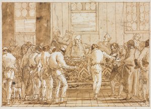 Rozprawa sądowa autorstwa Giovanni Domenico Tiepolo
