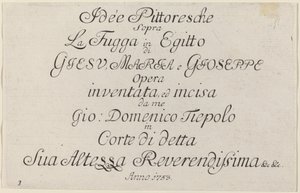 Strona tytułowa autorstwa Giovanni Domenico Tiepolo