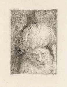 Turk widziany z przodu, z Raccolta di Teste (Kolekcja Głów) autorstwa Giovanni Domenico Tiepolo