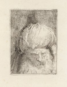 Turczyn ukazany z przodu, z cyklu Raccolta di Teste (Kolekcja głów) autorstwa Giovanni Domenico Tiepolo