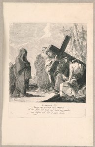 Via crucis - Stacja IV, Spotyka Matkę autorstwa Giovanni Domenico Tiepolo