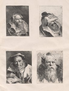 Zbiór głów (Część I i II) autorstwa Giovanni Domenico Tiepolo, after Giovanni Battista Tiepolo