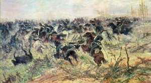Szarża kawalerii autorstwa Giovanni Fattori