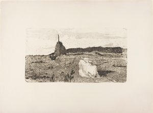 Święta krowa autorstwa Giovanni Fattori