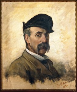 Włochy, Florencja, Autoportret w wieku 59 autorstwa Giovanni Fattori