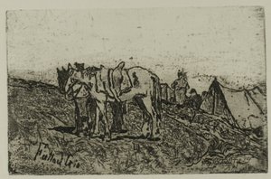 Manewry autorstwa Giovanni Fattori