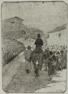 Promenada Wojskowa autorstwa Giovanni Fattori