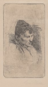Portret drugiej żony artysty autorstwa Giovanni Fattori