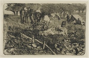 List w obozie autorstwa Giovanni Fattori