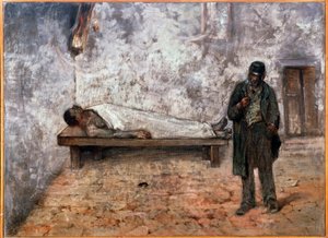 Kostnica czy obojętny - Malarstwo autorstwa Giovanni Fattori