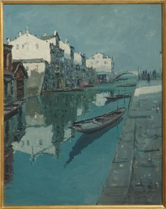 Kanał w Wenecji (obraz olejny)