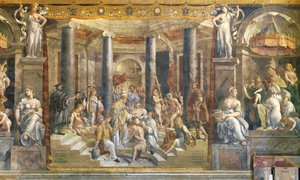 Chrzest Konstantyna autorstwa Giovanni Francesco (c.1488-1528) Penni