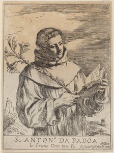 Św. Antoni z Padwy autorstwa Giovanni Francesco Barbieri, called Guercino