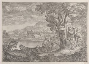 Krajobraz z ucieczką do Egiptu w latach 1626-80.