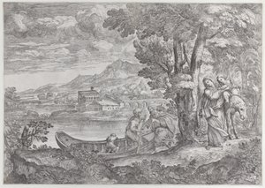 Krajobraz z ucieczką do Egiptu, 1626-80., 1626-80.