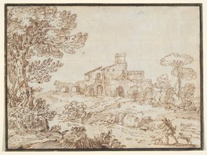 Termi de Caracalla (Łaźnię Karakalli) autorstwa Giovanni Francesco Grimaldi
