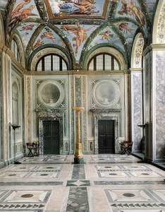 Loggia Amora i Psyche, zachodnia strona Villa la Farnesina, parter. około 1517 autorstwa Giovanni Francesco Penni