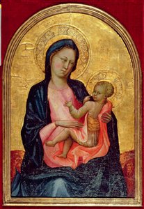Madonna Pokory, ok. 1410 (tempera i złoty płatek na panelu)