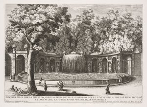Fontanna Tiburtina Sybilli. autorstwa Giovanni Francesco Venturini