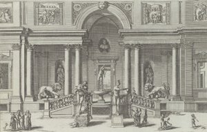 Fontanna Merkurego w ogrodzie Willi Medici..., 1691 lub później.