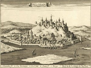 Zamek w Belgradzie (Giovanni Giacomo De Rossi, 1683) autorstwa Giovanni Giacomo De Rossi