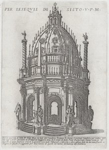 Katafalk dla papieża Sykstusa V, 1591.