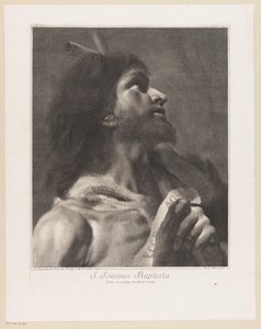 Św. Jan Chrzciciel S. Joannes Baptista (tytuł na obiekcie) autorstwa Giovanni Marco Pitteri