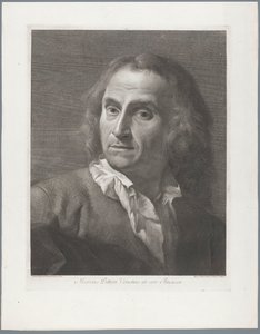 Portret van grafik Giovanni Marco Pitteri Marcus Pitteri Blue Engraver in Air (tytuł na obiekcie) autorstwa Giovanni Marco Pitteri