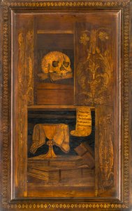 Chór kanoniczny Lignei, inkrustowany przez Giovanniego Marię Platinę 1484, Superior Stall