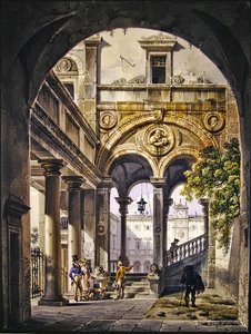 Kaprys architektoniczny autorstwa Giovanni Migliara