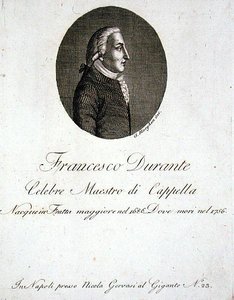 Francesco Durante (1686-1756) (grafika) autorstwa Giovanni Morghen