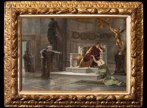 Konstantyn i niewolnik (olej na płótnie) autorstwa Giovanni Muzzioli