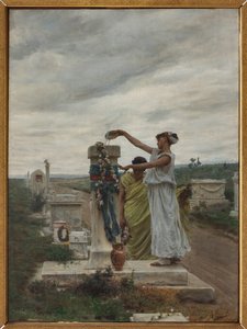 Cześć Bohaterom (obrzęd w starożytnej Grecji) (olej na płótnie)