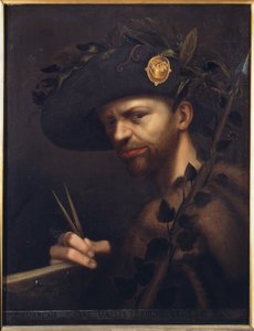 Autoportret jako opat Accademia della Valle di Blenio autorstwa Giovanni Paolo Lomazzo