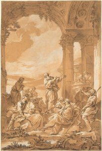Głoszenie św. Pawła w Atenach autorstwa Giovanni Paolo Panini