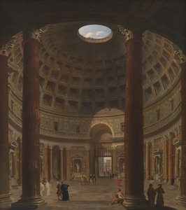 Wnętrze Panteonu, Rzym autorstwa Giovanni Paolo Pannini