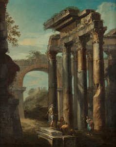 Rzymskie ruiny autorstwa Giovanni Paolo Pannini