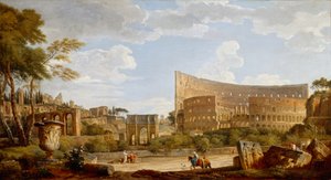 Widok na Koloseum autorstwa Giovanni Paolo Pannini