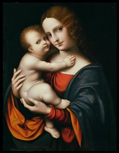Madonna z Dzieciątkiem (olej na panelu)