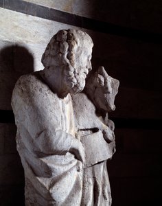 Ewangelista Łukasz (rzeźba z marmuru, ok. 1306) autorstwa Giovanni Pisano