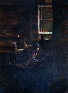 Pusta kołyska autorstwa Giovanni Segantini