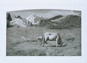 wiosenne pastwiska autorstwa Giovanni Segantini