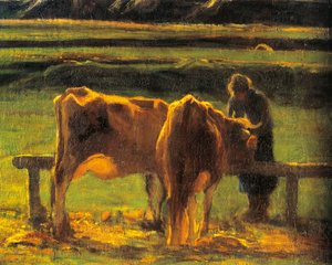 Włochy, Rzym, Alla Stanga autorstwa Giovanni Segantini