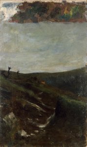 Krajobraz w pobliżu Mediolanu autorstwa Giovanni Segantini