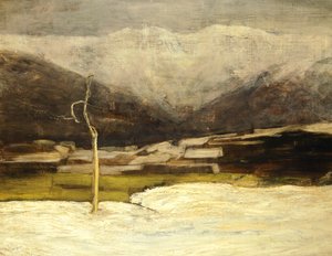 Krajobraz Savognino autorstwa Giovanni Segantini