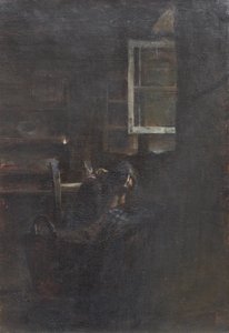 Pusta kołyska autorstwa Giovanni Segantini