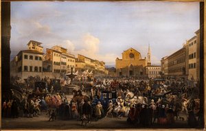 Berlingaccio na placu St. Croce we Florencji