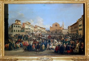 Karnawał na placu Santa Croce we Florencji